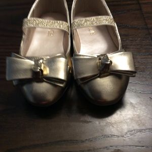 Brand New Gold Toddler Dress Shoes